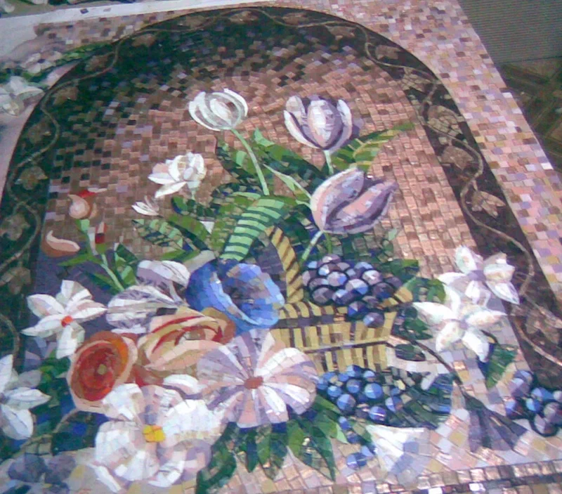 Kitchen facade (flowers and fruits)