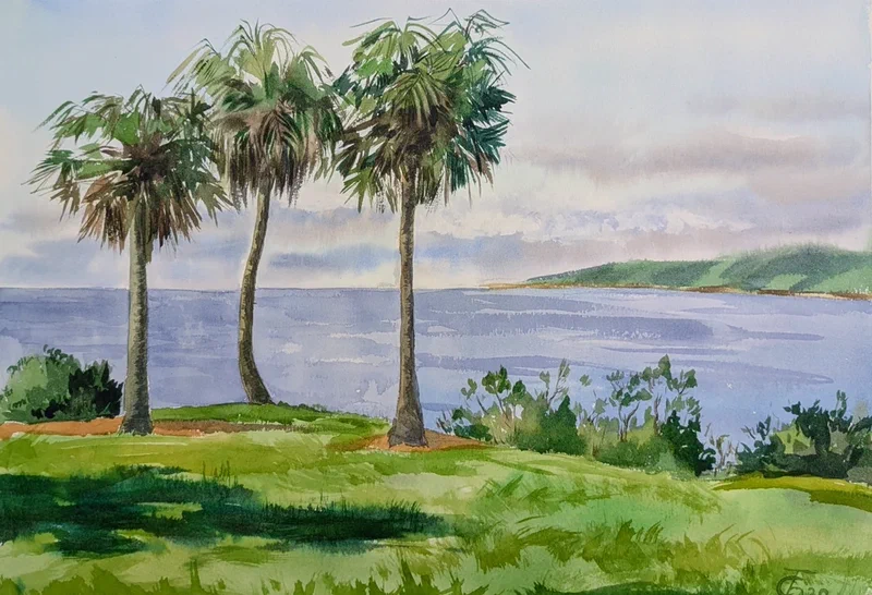 Three palms (Oak Park) 